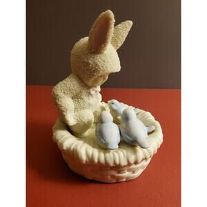 Snowbunnies "Snuggling Snowbirds" Figurine